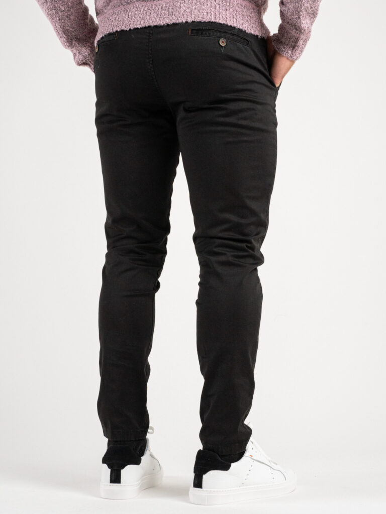 BERNA Pantalone chinos slim AI 233151 Nero 4 BERNA BERNA Pantalone chinos slim A/I 233151 Nero