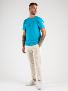 BERNA Pantalone chinos slim A:I 233151 Panna5