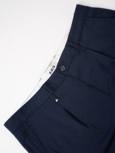 BERNA Pantalone da abito largo in tessuto tecnico 233184 Blu
