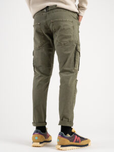 BERNA Pantalone tasconato 223014 Verde Militare (1)