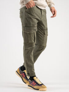 BERNA Pantalone tasconato 223014 Verde Militare (3)