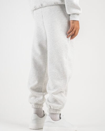 BERNA Pantalone tuta felpato con logo e polsini 233138 Grigio Chiaro1 BERNA BERNA Pantalone tuta felpato con logo e polsini 233138 Grigio Chiaro