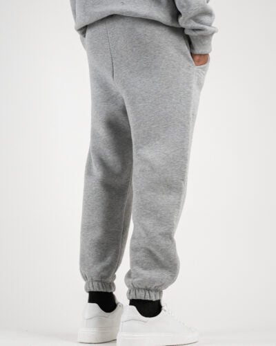 BERNA Pantalone tuta felpato con logo e polsini 233138 Grigio Scuro4 BERNA BERNA Pantalone tuta felpato con logo e polsini 233138 Grigio Scuro