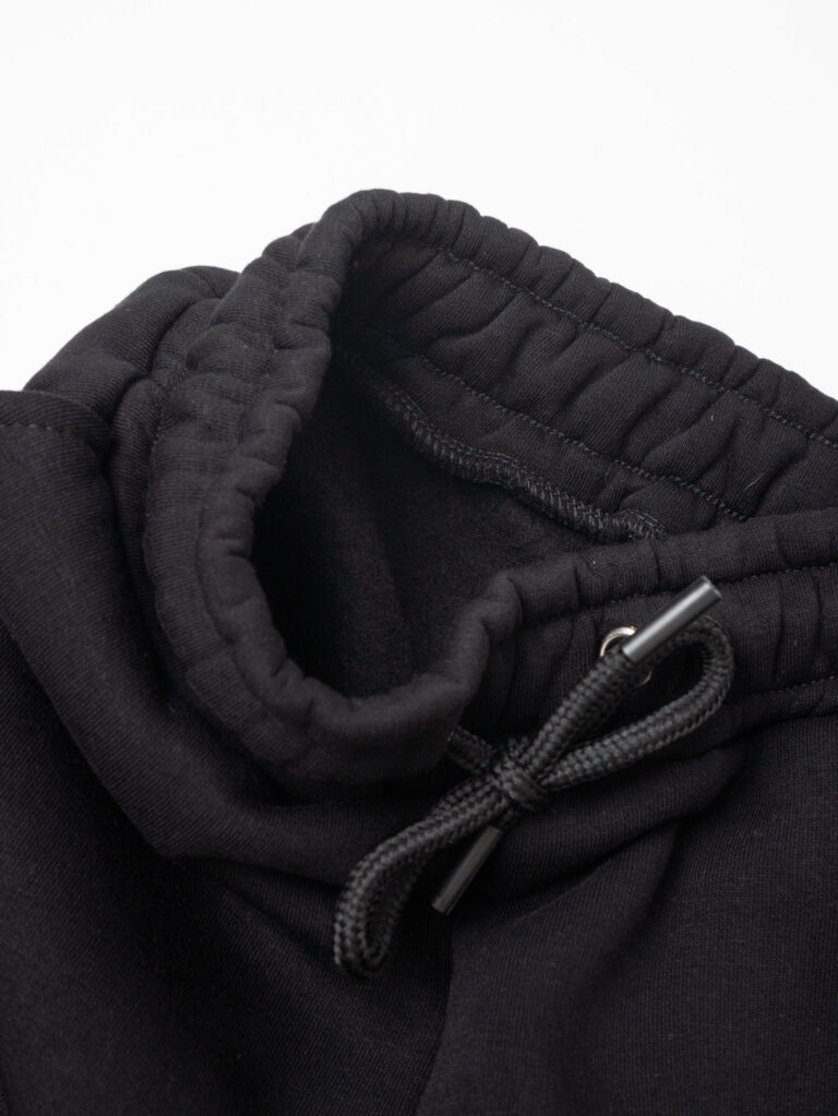 BERNA Pantalone tuta felpato con logo e polsini 233138 Nero 11 BERNA BERNA Pantalone tuta felpato con logo e polsini 233138 Nero
