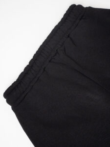 BERNA Pantalone tuta felpato con logo e polsini 233138 Nero (8)