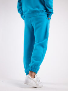 BERNA Pantalone tuta felpato con logo e polsini 233138 Poseidon4