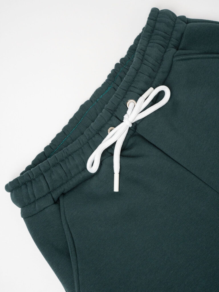 BERNA Pantalone tuta felpato con logo e polsini 233138 Verde Bosco 6 BERNA BERNA Pantalone tuta felpato con logo e polsini 233138 Verde Bosco