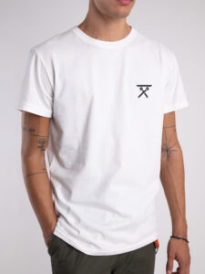 BERNA T-shirt basica con stampa logo sul cuore 233137 Bianco1