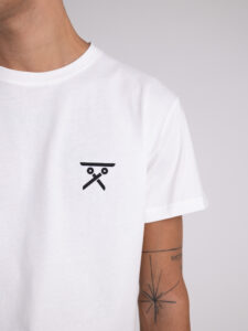 BERNA T-shirt basica con stampa logo sul cuore 233137 Bianco2