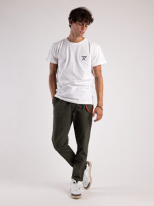 BERNA T-shirt basica con stampa logo sul cuore 233137 Bianco3