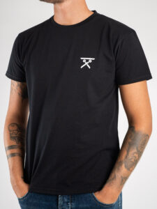 BERNA T-shirt basica con stampa logo sul cuore 233137 Nero1