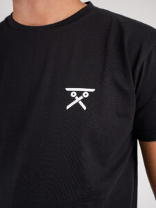 BERNA T-shirt basica con stampa logo sul cuore 233137 Nero2