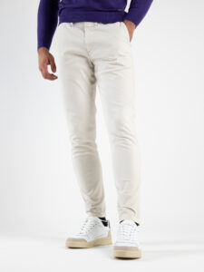 BL.11 Pantalone chinos A:I FRANCIACORTA Panna1