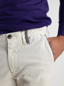 BL.11 Pantalone chinos A:I FRANCIACORTA Panna5