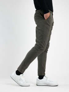 BL.11 Pantalone chinos A:I FRANCIACORTA Verde Militare2