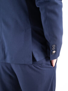 BL11 Giacca da abito monopetto in poliviscosa JOUNG Blu11
