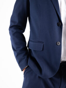 BL11 Giacca da abito monopetto in poliviscosa JOUNG Blu9