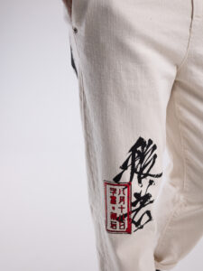 BL11 Jeans bull cropped japan con stampa disegni 26B505147 Bianco4