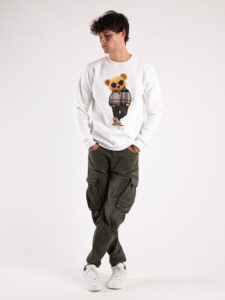 BL11 Pantalone cargo cropped con tasconi laterali SANBERNARDO Verde8