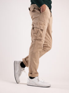 BL11 Pantalone cargo regular con tasconi laterali MERTENS Beige3