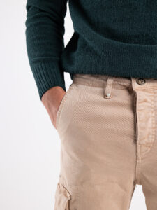 BL11 Pantalone cargo regular con tasconi laterali MERTENS Beige6