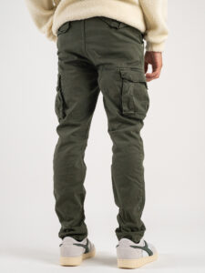 BL11 Pantalone cargo regular con tasconi laterali MERTENS Verde (1)