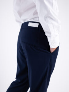 BL11 Pantalone da abito a gamba larga in poliviscosa JOUNG Blu4
