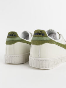 DIADORA Game L Low Waxed Suede Pop White:Fern5