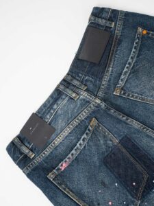 GIANNI LUPO Jeans CARROT con rotture, patch bandana e schizzi colorati GL156F (8)