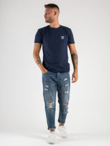 GIANNI LUPO Jeans CARROT con rotture slavato GL622Y (2)