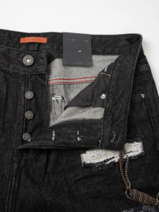 GIANNI LUPO Jeans con rotture e patch bandana GL163F Black (7)