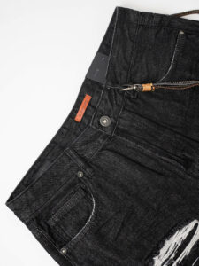 GIANNI LUPO Jeans con rotture e patch bandana GL163F Black (8)