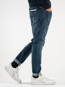 GIANNI LUPO Jeans lavaggio medio con piccole graffiature GL6193Q Azzurro (4)