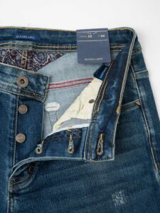 GIANNI LUPO Jeans lavaggio medio, slavato e senza rotture GL6185Q Blu (2)