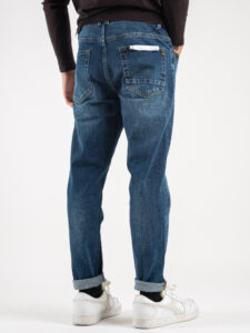 GIANNI LUPO Jeans lavaggio medio, slavato e senza rotture GL6185Q Blu (4)