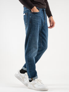 GIANNI LUPO Jeans lavaggio medio, slavato e senza rotture GL6185Q Blu (6)