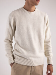 GIANNI LUPO Maglione girocollo basico GL535S Panna4