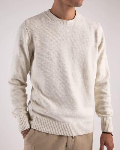 GIANNI LUPO Maglione girocollo basico GL535S Panna4 Best Seller