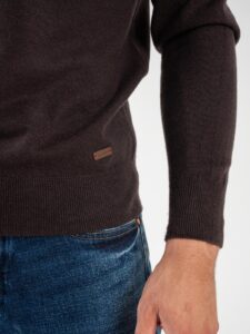 GIANNI LUPO Maglione girocollo basico in poliviscosa GL3398 Coffee (6)