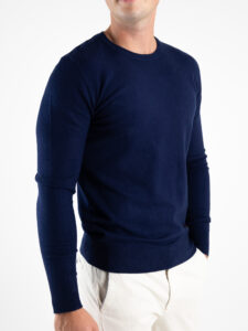 GIANNI LUPO Maglione girocollo basico in poliviscosa GL3398 Deep Blue2
