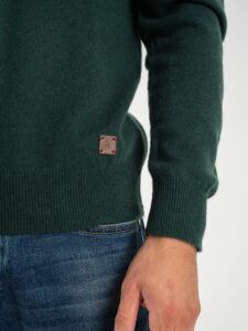GIANNI LUPO Maglione girocollo basico misto cashemere GL383S Green (5)
