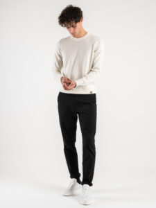 GIANNI LUPO Maglione girocollo basico misto cashemere GL383S Panna (2)