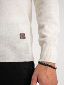 GIANNI LUPO Maglione girocollo basico misto cashemere GL383S Panna (6)