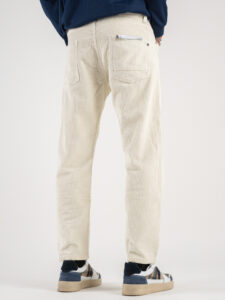 GIANNI LUPO Pantalone in velluto a coste GL6227Q Panna (1)