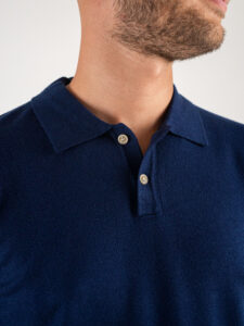 GIANNI LUPO Polo manica lunga basica GL508S Blu2