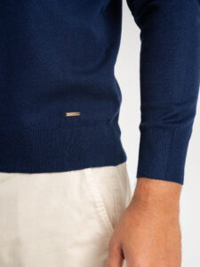 GIANNI LUPO Polo manica lunga basica GL508S Blu3