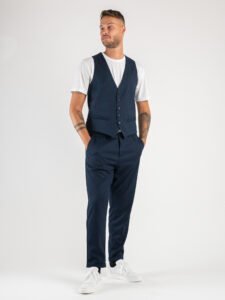 IMPERIAL Gilet da abito L810GAP Blu (2)