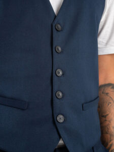 IMPERIAL Gilet da abito L810GAP Blu (4)