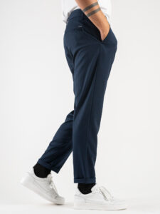 IMPERIAL Pantalone chinos da abito PWB0GAP Blu (3)
