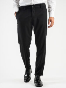 IMPERIAL Pantalone chinos da abito PWB0GAP Nero (1)